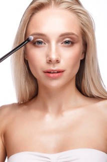 Beautiful young girl with a light natural make-up