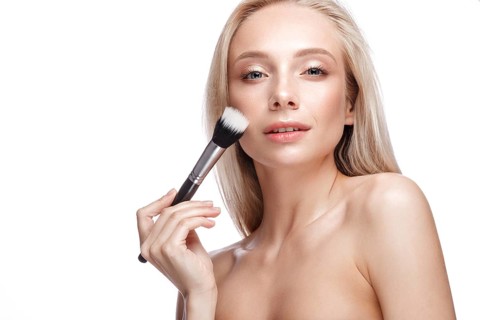Beautiful young girl with a light natural make-up