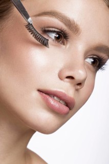 Beautiful young girl with a light natural make-up