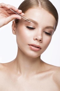 Beautiful young girl with a light natural make-up