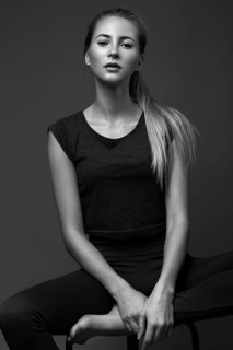 Sexy fashion model with long hair