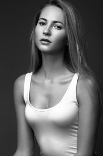 Sexy fashion model with long hair