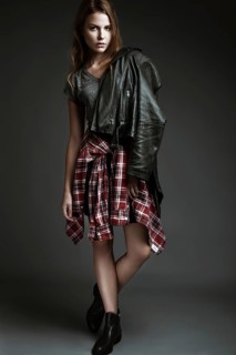 Attractive beautiful fashionable woman in everyday clothes