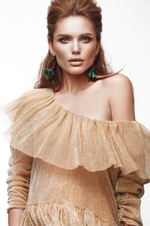 Beautiful sexy girl with sensual lips