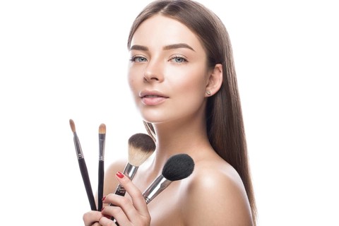 Beautiful young girl with a light natural make-up