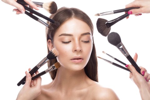 Beautiful young girl with a light natural make-up