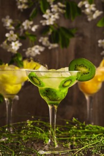 Three cocktails: pineapple