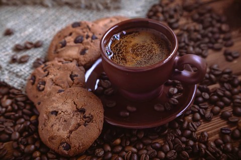 Roasted coffee beans