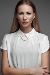 Sexy fashion model with long hair