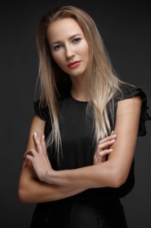 Sexy fashion model with long hair