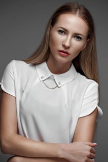 Sexy fashion model with long hair