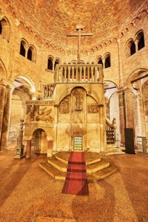Interior view of the Church of the Holy Sepulchre