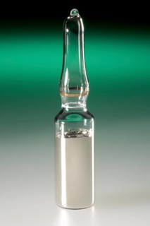 Elemental Rubidium in a Glass Ampoule Under Argon