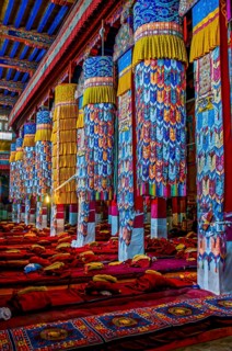 Inside the Drepung temple