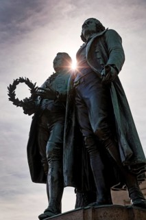 Double Statue Goethe-Schiller Monument by Ernst Rietschel