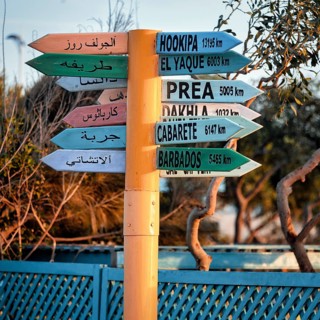 Colourful signs