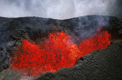 Spewing Lava