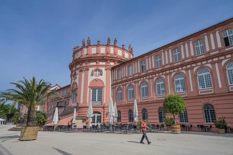 Rhine side Biebrich Palace