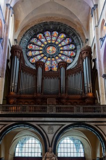 Interior of the Unesco world heritage site Tournai Cathedral