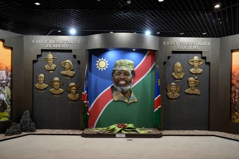 Exhibition hall in the Independence Memorial Museum