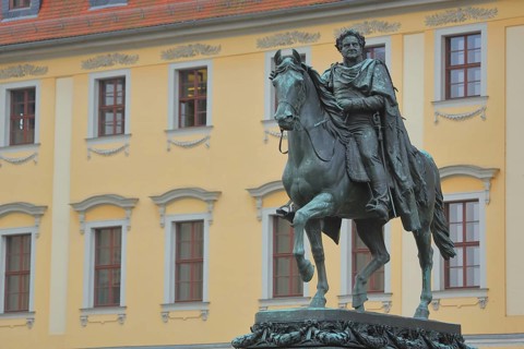 Carl August Monument with equestrian figure