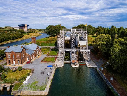 Aerial of Houdeng-Goegnies Lift No 1