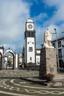 The historic town of Ponta Delgada