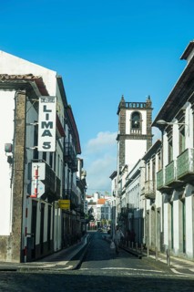 The historic town of Ponta Delgada
