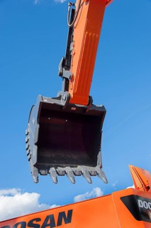 Excavator bucket and visitors