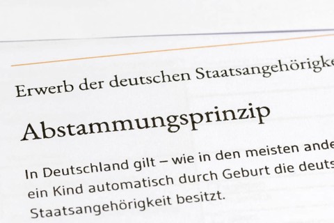 Application for acquisition of German citizenship