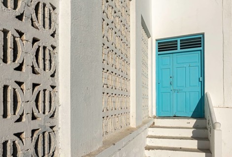 Blue door