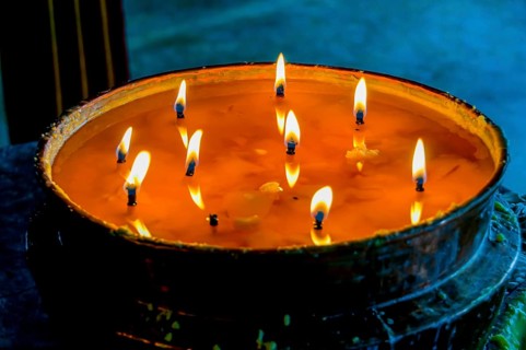 Candles in the Drepung temple