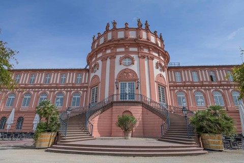 Rhine side Biebrich Palace