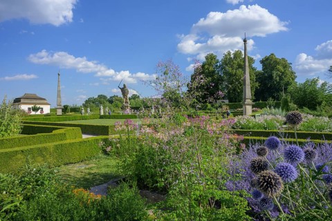 Garden of the former spa