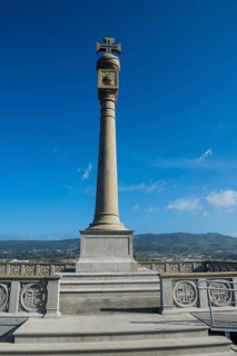 Monument above the Unesco world heritage sight