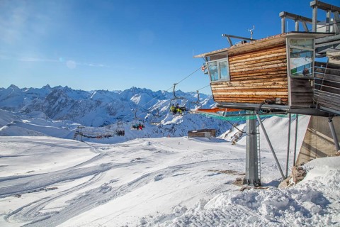 Mountain station of the Koblat chairlift