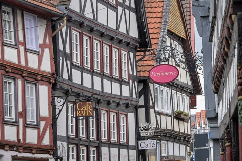 Half-timbered houses