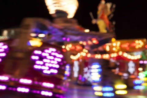 Folk festival at night
