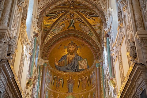 Pantocratore in the Cathedral of Cefalu
