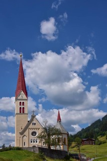 Assumption of the Virgin Mary Parish Church with St. Sebastian Chapel in Holzgau in the Lech Valley