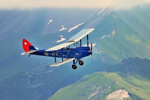 Vintage aircraft De Havilland Gipsy Moth