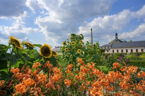 Garden of the former spa