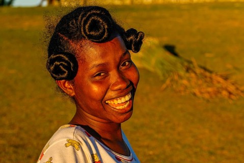 Friendly young girl