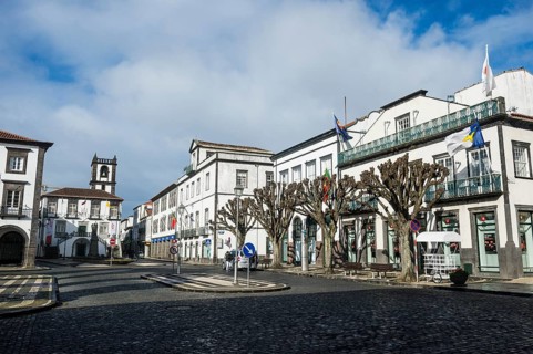 The historic town of Ponta Delgada