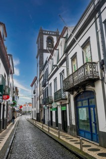The historic town of Ponta Delgada