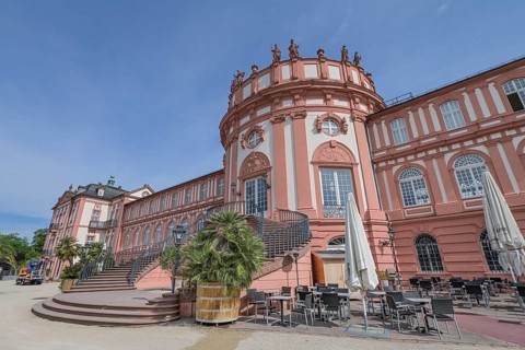 Rhine side Biebrich Palace