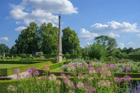 Garden of the former spa