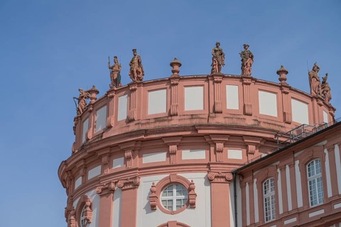 Rhine side Biebrich Palace