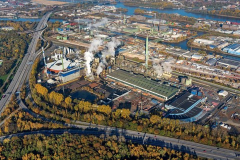 Aerial view of Aurubis AG