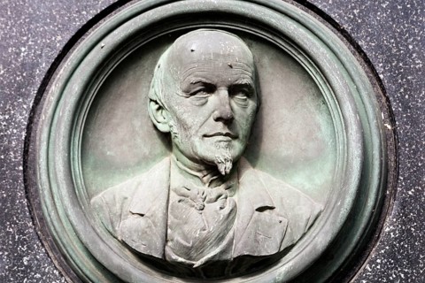 Monument in honour of the founder of the watch industry in Glashuette